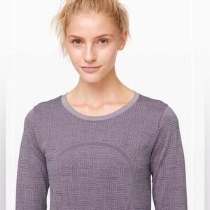 Women's Lululemon Swiftly Relaxed Purple Long Sleeve Purple Quartz/Violet